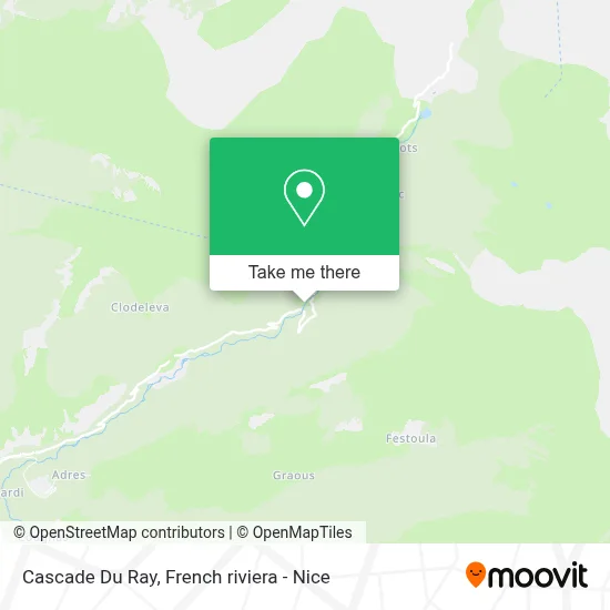 Cascade Du Ray map