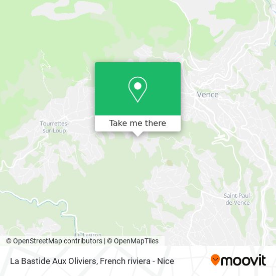 La Bastide Aux Oliviers map