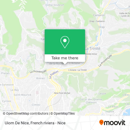 Uiom De Nice map