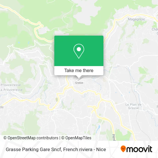 Grasse Parking Gare Sncf map