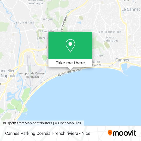 Cannes Parking Correia map