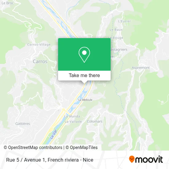 Rue 5 / Avenue 1 map