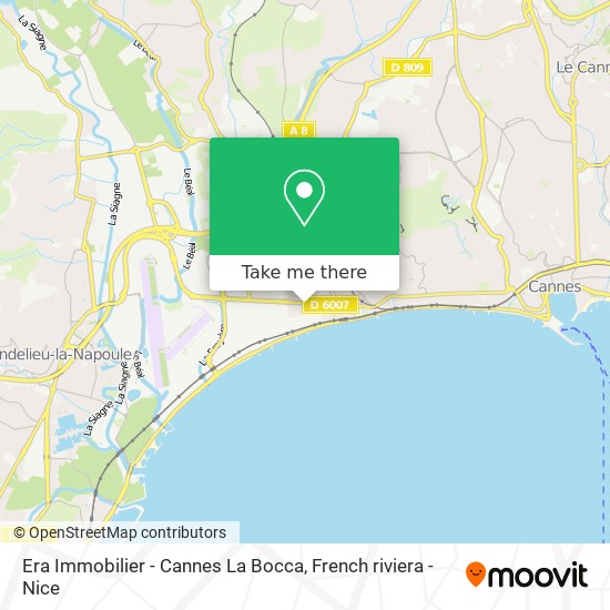 Era Immobilier - Cannes La Bocca map