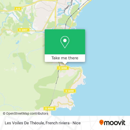 Mapa Les Voiles De Théoule