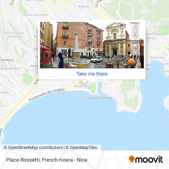 Mapa Place Rossetti