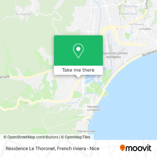 Mapa Résidence Le Thoronet