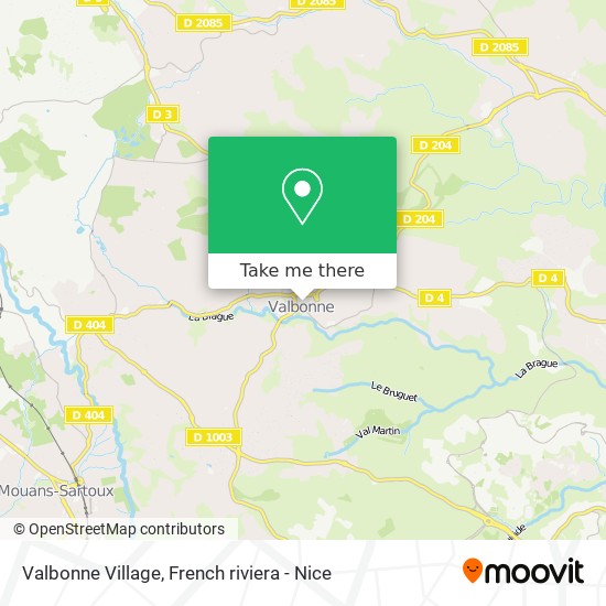 Valbonne Village map