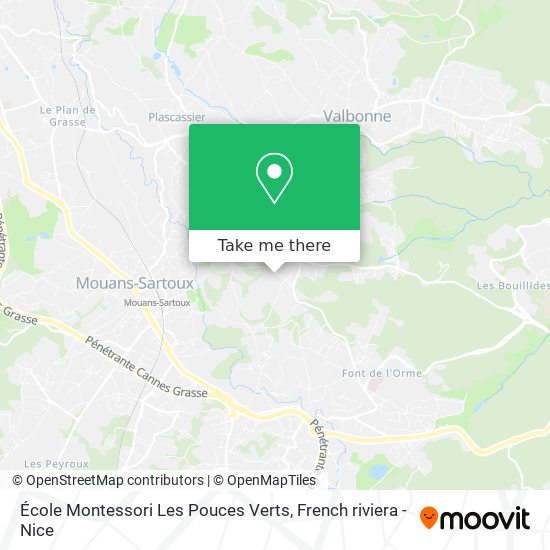 École Montessori Les Pouces Verts map