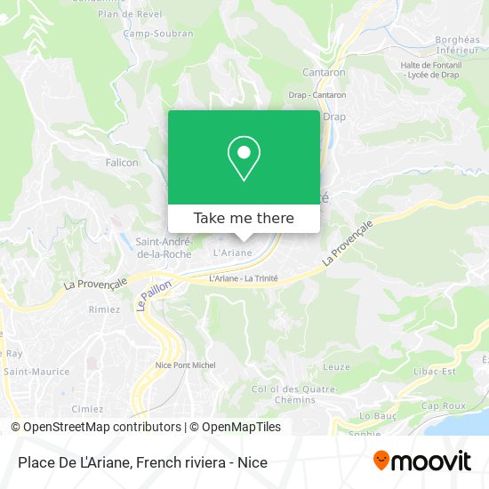 Mapa Place De L'Ariane