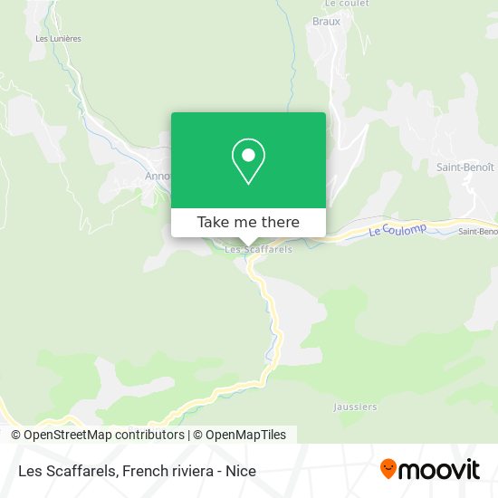 Les Scaffarels map