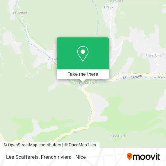 Les Scaffarels map