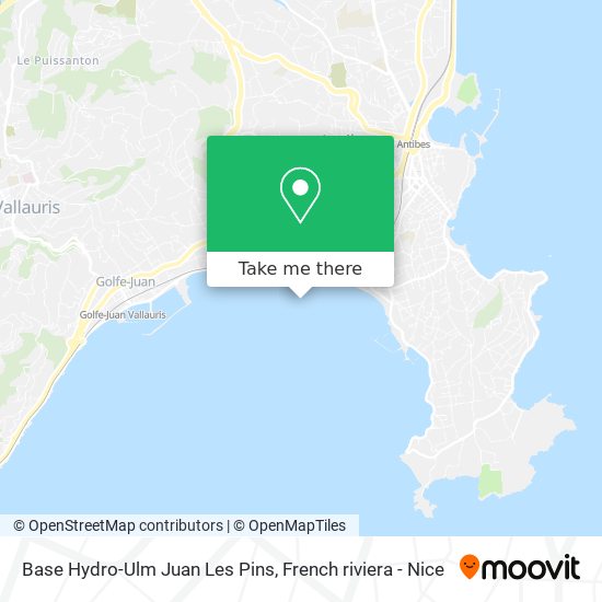 Base Hydro-Ulm Juan Les Pins map