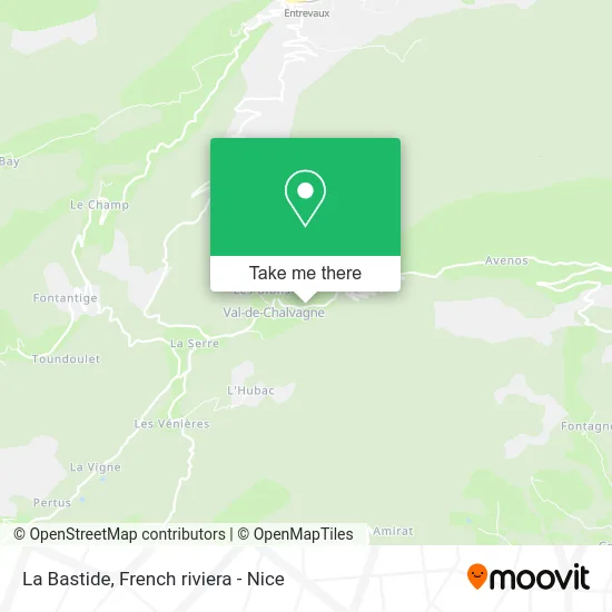 La Bastide map