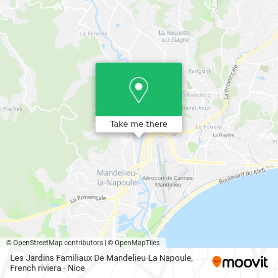 Les Jardins Familiaux De Mandelieu-La Napoule map