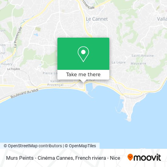 Murs Peints - Cinéma Cannes map