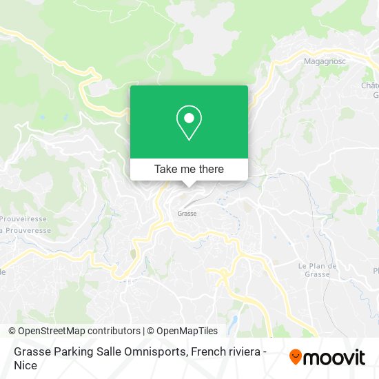 Grasse Parking Salle Omnisports map