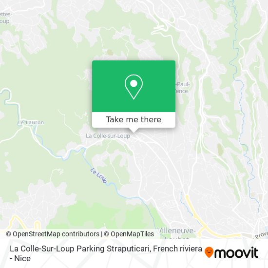 La Colle-Sur-Loup Parking Straputicari map