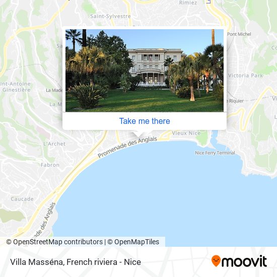 Mapa Villa Masséna