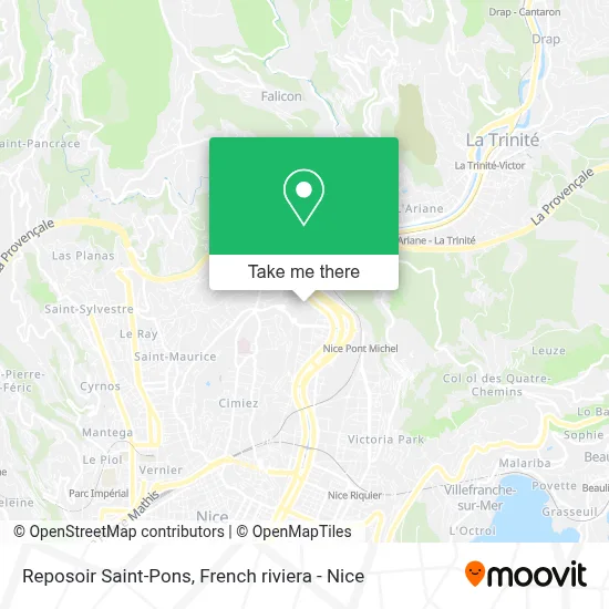 Reposoir Saint-Pons map