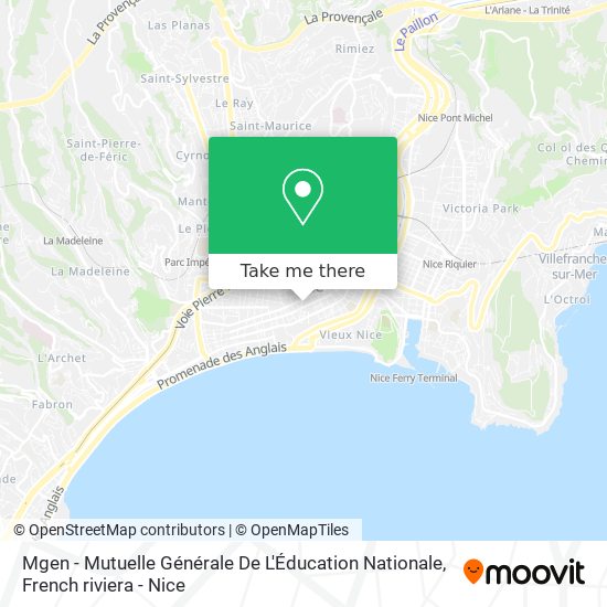 Mgen - Mutuelle Générale De L'Éducation Nationale map