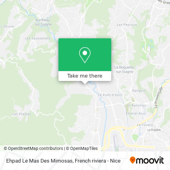 Ehpad Le Mas Des Mimosas map