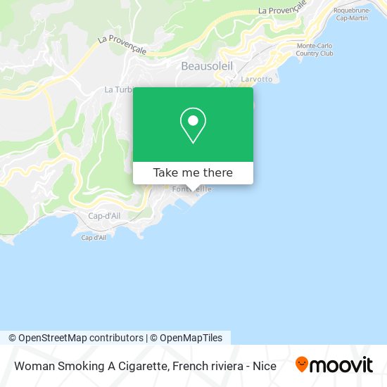 Woman Smoking A Cigarette map