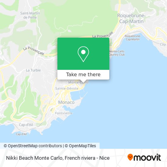 Nikki Beach Monte Carlo map