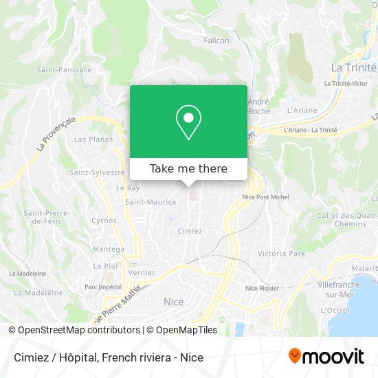 Cimiez / Hôpital map