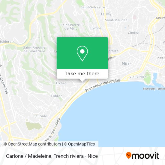 Carlone / Madeleine map