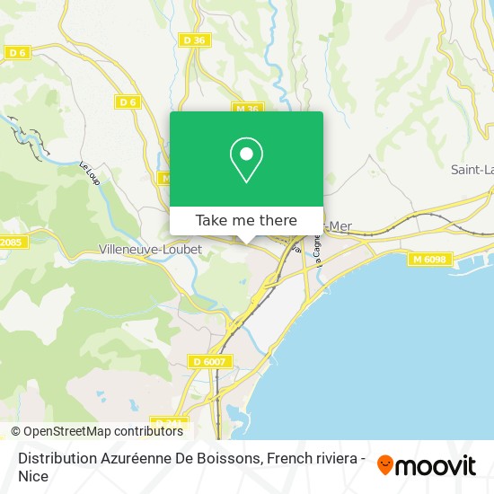 Mapa Distribution Azuréenne De Boissons