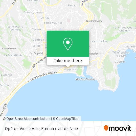 Mapa Opéra - Vieille Ville