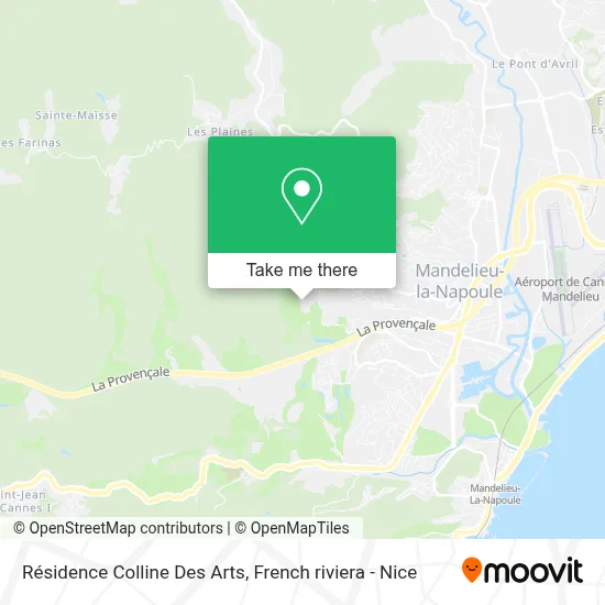 Résidence Colline Des Arts map
