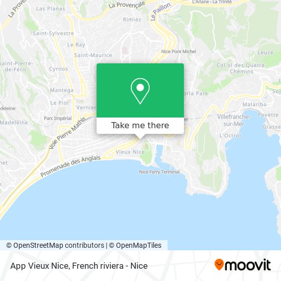 Mapa App Vieux Nice