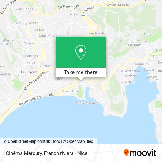 Cinéma Mercury map