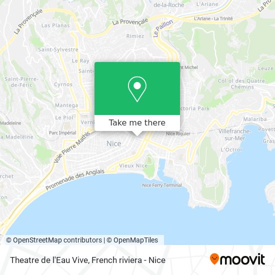 Mapa Theatre de l'Eau Vive