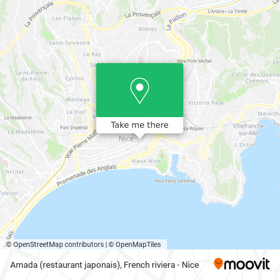 Amada (restaurant japonais) map