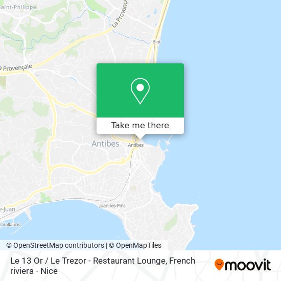 Le 13 Or / Le Trezor - Restaurant Lounge map