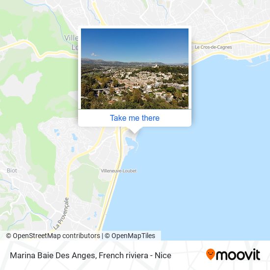 Marina Baie Des Anges map