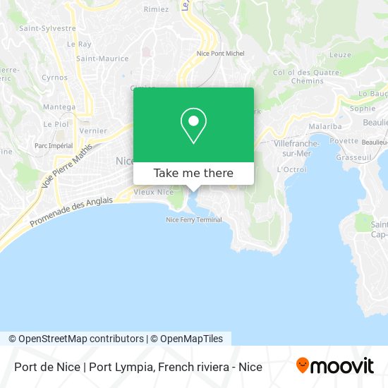 Mapa Port de Nice | Port Lympia