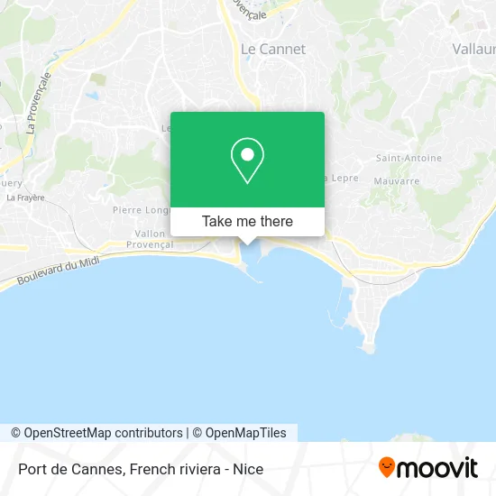 Port de Cannes map