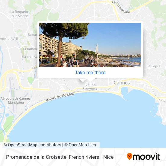 Promenade de la Croisette map