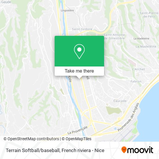 Terrain Softball/baseball map