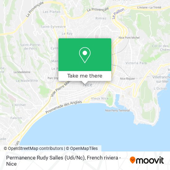 Permanence Rudy Salles (Udi / Nc) map