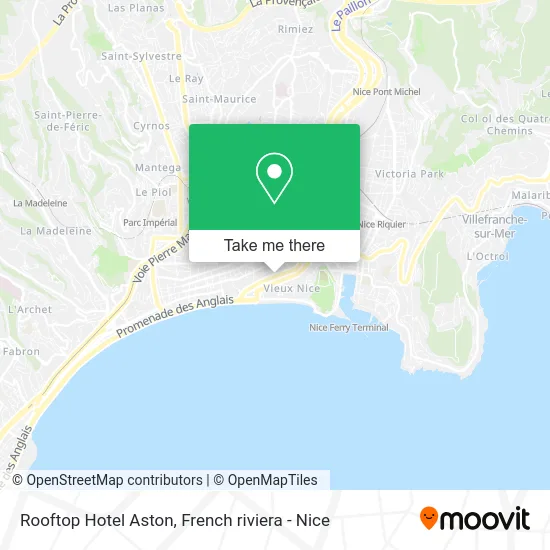 Rooftop Hotel Aston map