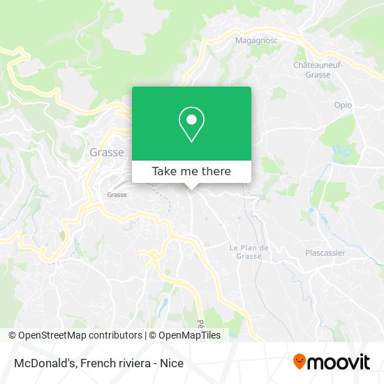 McDonald's map