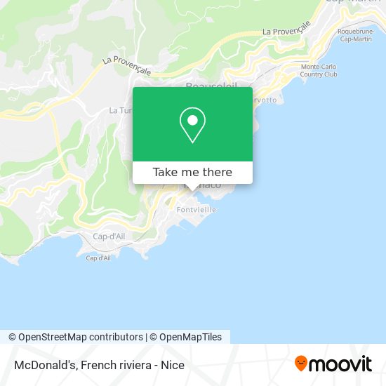 McDonald's map