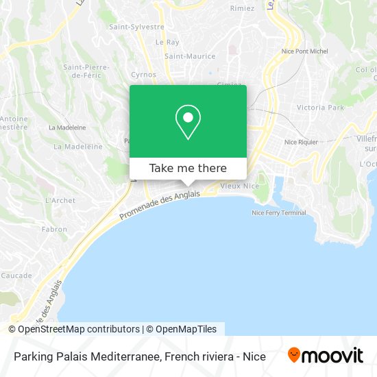 Mapa Parking Palais Mediterranee