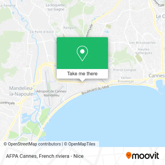 AFPA Cannes map