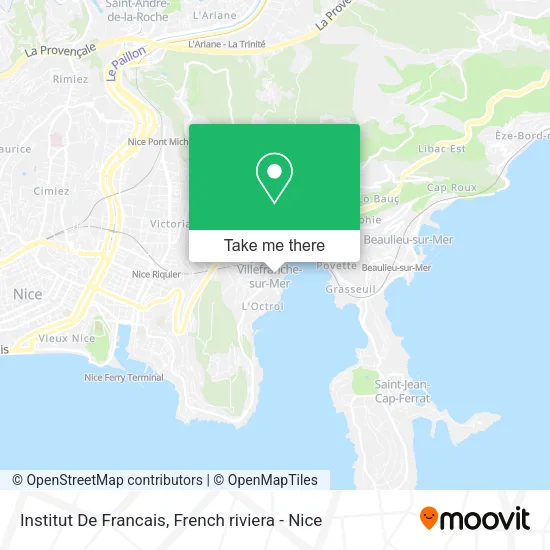 Institut De Francais map