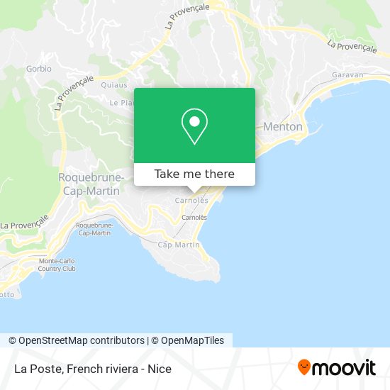 La Poste map